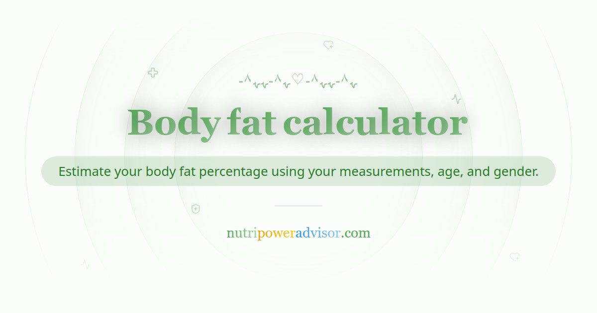 Body Fat Percentage Calculator: Understand and Track Your Body Composition