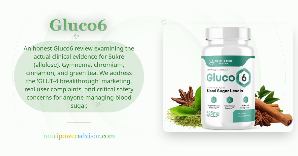 Gluco6 Review (2026): Does This Blood Sugar Supplement Actually Work? Honest Evidence-Based Analysis
