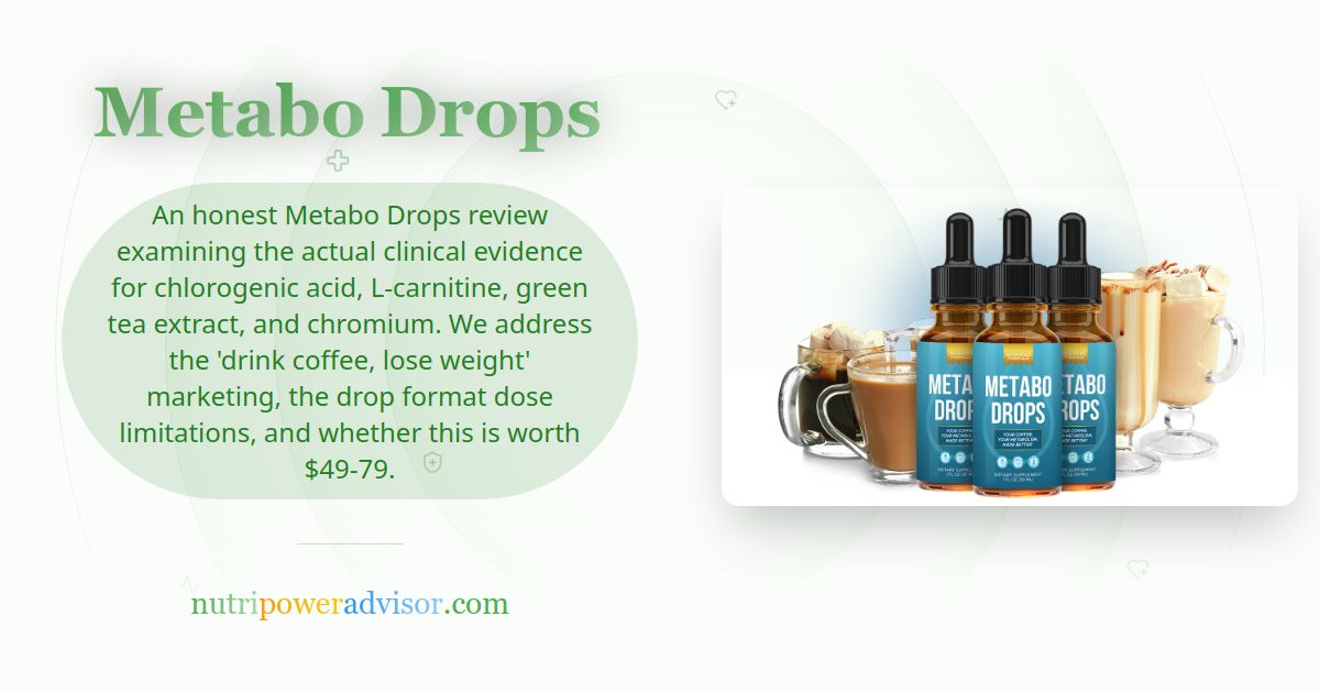 Metabo Drops Review (2026): Does 1 Drop in Your Coffee Really Boost Metabolism? Honest Evidence-Based Analysis