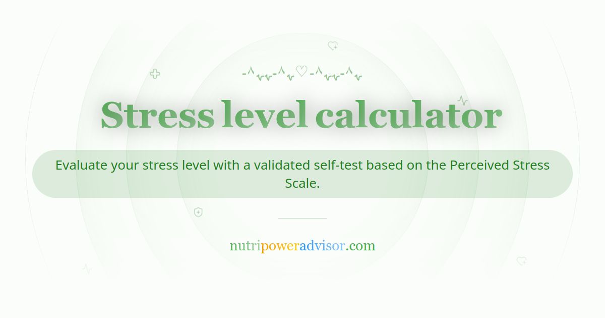 Stress Level Calculator – Self-Assessment Based on the Perceived Stress Scale